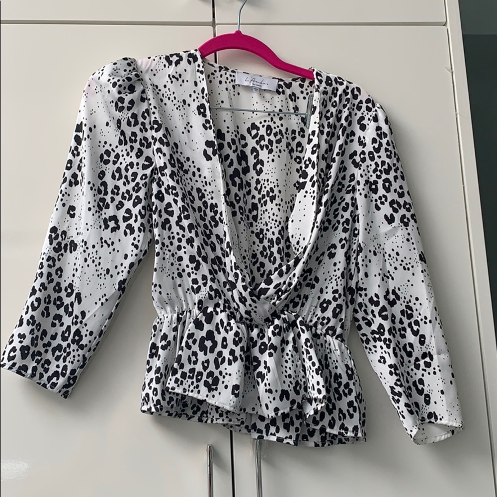 L’Academie Leopard Blouse